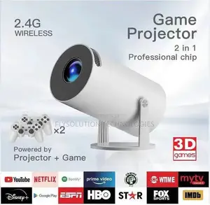 Game Projector 2 in 1 Professional Chip 3d Games 2.4g Wifi Video