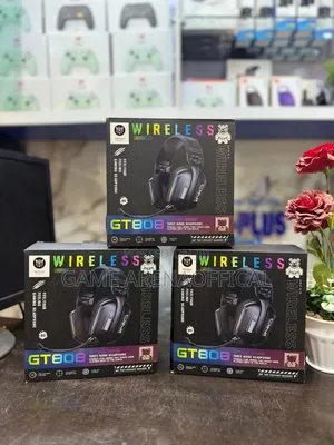 Gt808 Wireless Gaming Headset – Powerful Bass + 20mw Output