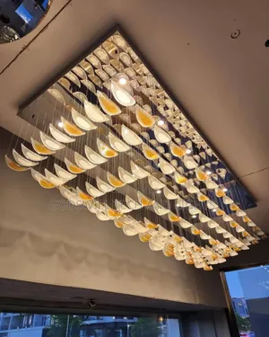 Rectangular Crystal Chandelier