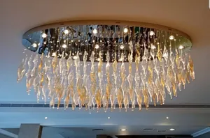 A Gold-Tone or Mirrored Base and Led Lights.