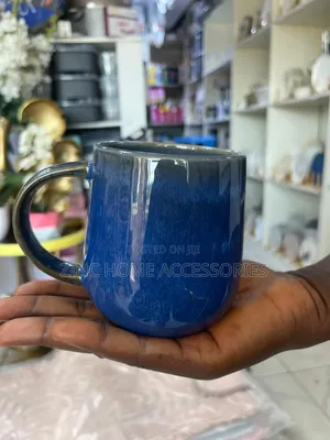 Reactive Blue Glaze Tea Mugs