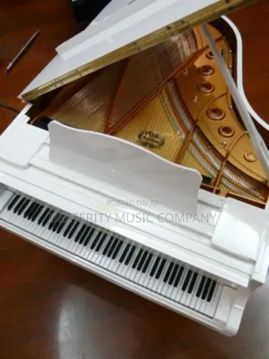 White Acoustic Grand Piano