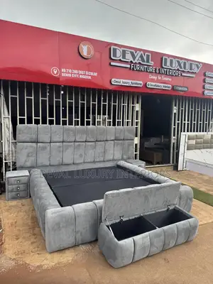 New Design 6 by 6 Bedframe. With Storage Space And