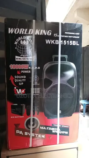 World  King Public Address System 15"Speaker Is