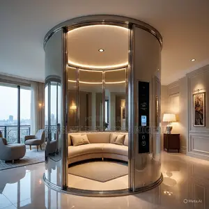 Luxury Round Home Lift – Homelift Elevators Company Nigeria LTD