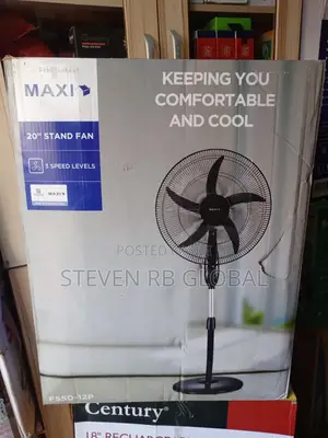 Maxi Standing Fan 20 Inch – Black (50-12pb)