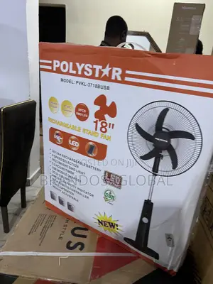 PVKL-1878busb Polystar 18" Fan | Sturdy Stand Wide Reach
