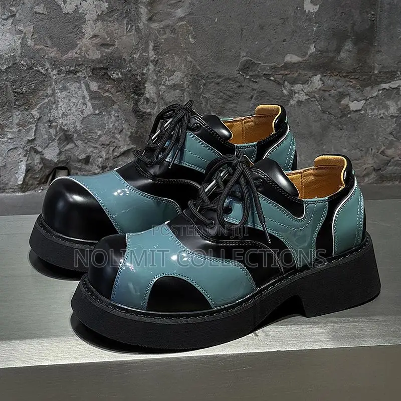 Luxury Multicoloured Patterned Derby Shoes
