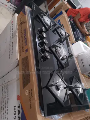 Brand New Polystar 86cm 5 Gas Hob Pv-Hb5g5848 Tempered Glass