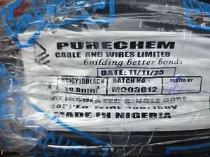 10mm PVC Single-Core Copper Cable – Industrial Strength