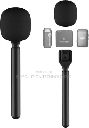 Mic Holder Shotgun Lapel Microphone Interview Lavalier Handheld Mic