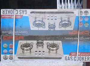 Qasa 3 Burner Gas Cooker - QGC-3b Premium