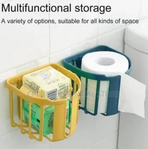 Wall Mount Tissue Paper Holder(Multipurpose Storage)