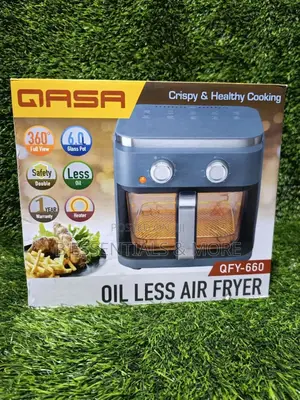 Qasa 6litres Air Fryer With Transparent Glass