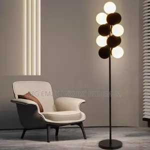 Multi-Ball Floor Lamp or Vertical Globe Cluster Floor Lamp.