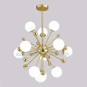 Modern Incandescent Sputnik Chandelier.