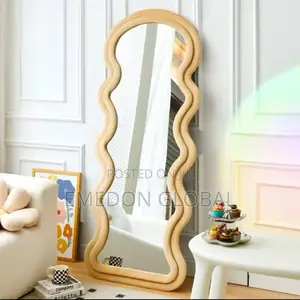 Wave Full Length Mirror, Ins-Style Dressing Fitting Mirror 160×60cm