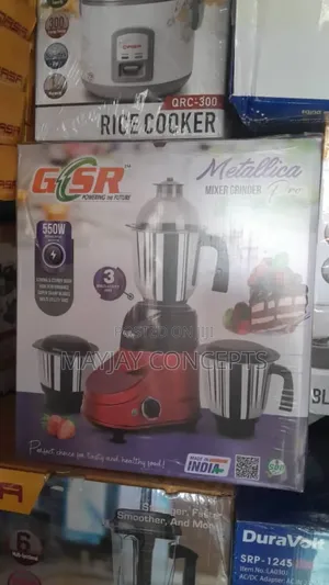 GSR Metallica 3-Cups Mixer Grinder and Blender-550w
