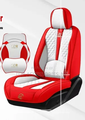 Quality Red and Cream Assorted Car Seat Cover
