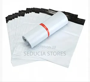A2 White Courier Nylon Bag (Waterproof Self-Seal) 100 Pieces (38x52cm)