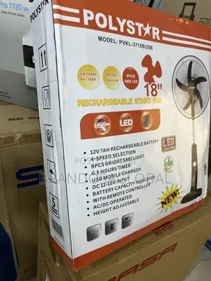 PVKL-1878busb Polystar 18" Fan | Smooth Oscillation