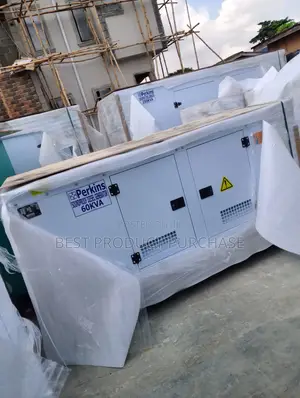 Reliable 60kva Perkins Soundproof Backup Generator - For Factories, 1-