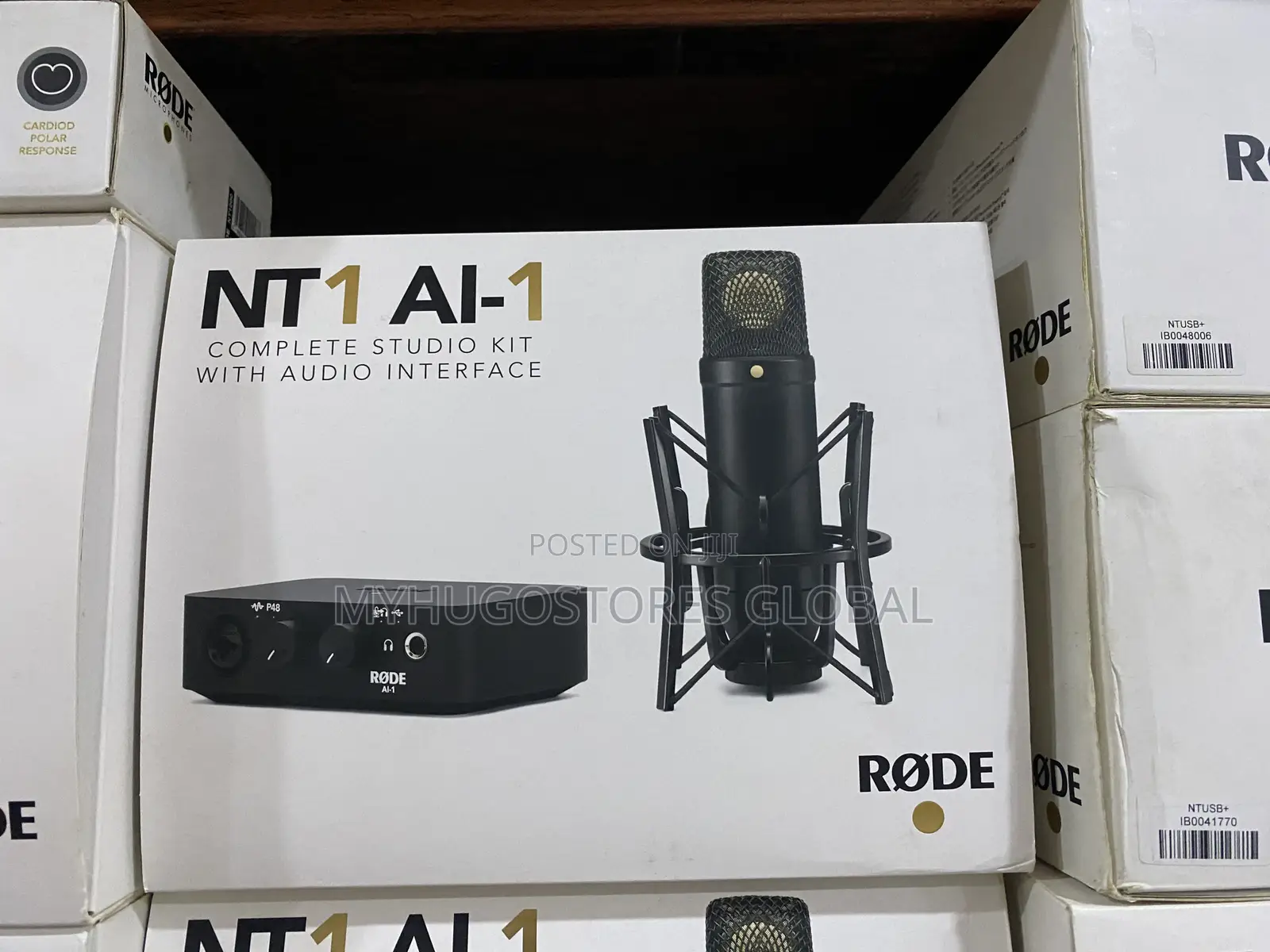 Rode Complete Studio Kit With Ai-1 Audio Interface, Nt1 Microphone