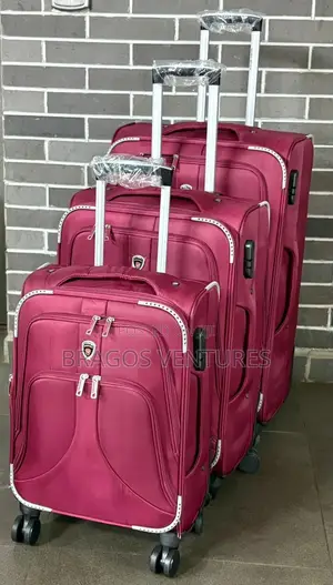 Set of 3pcs Uniques Fabrics Boxes / Luggage