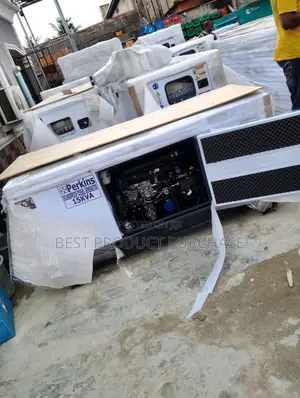15kva Perkins Soundproof Gen - Clean Engine, Low
