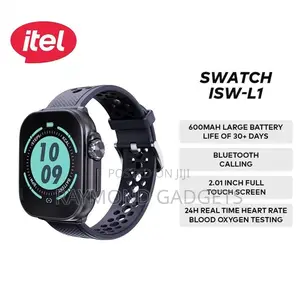 Itel Lux Smartwatch Isw-l1 2.01” Hd+ Display Scratchproof Ip68 – Black