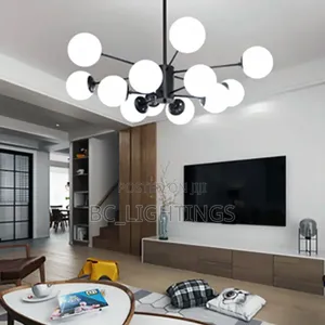 Modern Frosted Glass Chandelier Light
