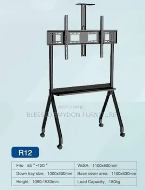 Mobile Tv Stand With Mount 55" - 120"