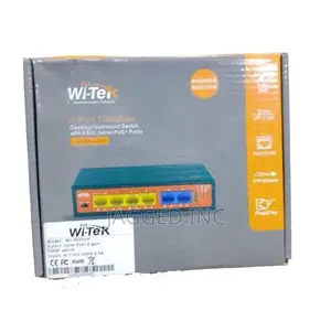Wi-Tek Wi-Ps205h Switch 6 Ports 100 Mbps, 4 Poe