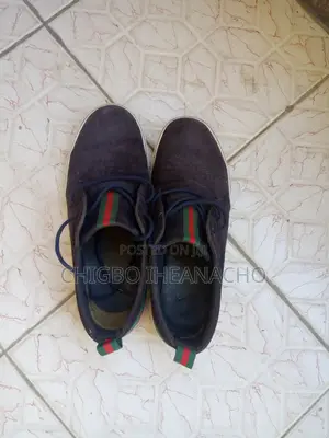 Gucci Nameless Faded Blue Suede Sneakers