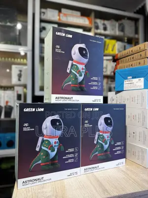 Green Lion Astronaut Night Light Projector - Green
