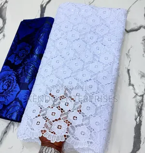 White N Brown Tissue Cord Lace