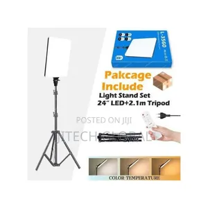 L3560 Led Panel Light With Tripod Stand Remote Control