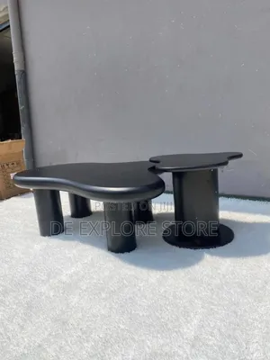 Moon Table With Side Table