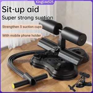 Three Suction Sit Up Bar With Rope