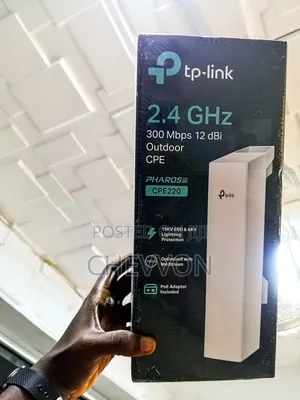 Tp-Link Cpe220 | 2.4ghz Outdoor Cpe | 300mbps |12dbi High-Gain Antenna