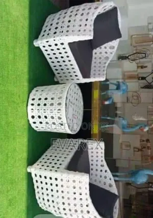 Outdoor/Indoor White Chair 2 Seater Rattan With Table