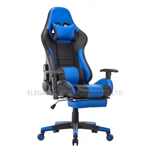 Black and Blue Ergonomic Gaming Chair