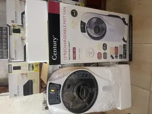 Century 12" Rechargeable Mist Fan With Led Light, Model FRC-30
