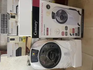 Century 12" Rechargeable Mist Fan With Led Light, Model FRC-30
