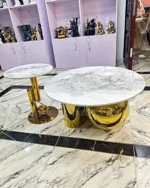 Marble Table and Stool