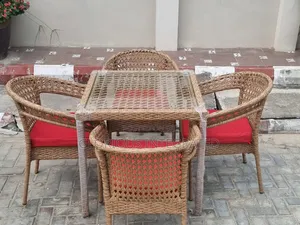Rattan Chair and Table Luxury Type