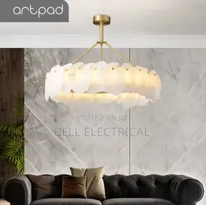 600mm Alabaster Round Chandelier
