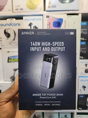 Anker 737 Power Bank 24,000mah 3-Port Laptop Portable Charger 140w