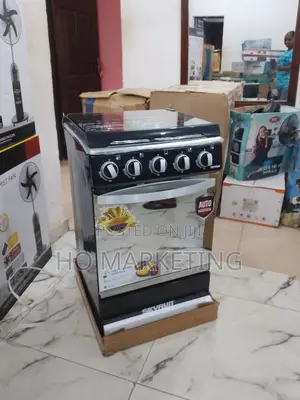 Skyrun 4-Burner Gas + Electric Cooker With Glass Top Lid