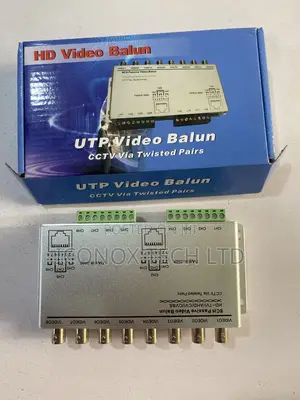 8-Channel Passive Hd Video Balun, Model Tv-8108hd 300m~400m Distance